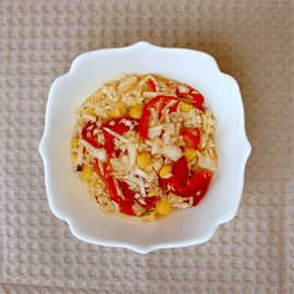 Салат из свежей капусты с кукурузой и болгарским перцем 1131785