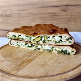 Пирог с зелёным луком и рисом 1265711