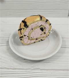 Рулет Зебра со сливочно-малиновым крем 1270336