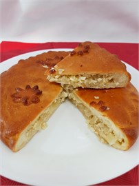 Пирог с капустой и яйцом 1240551