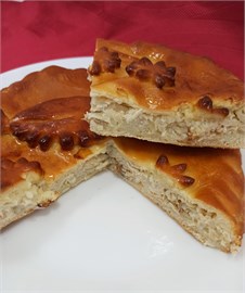 Пирог с горбушей и рисом 1265802