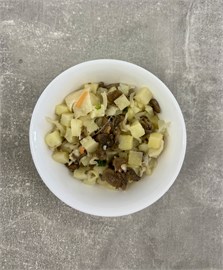 Салат из квашеной капусты с картофелем и грибами 1000100